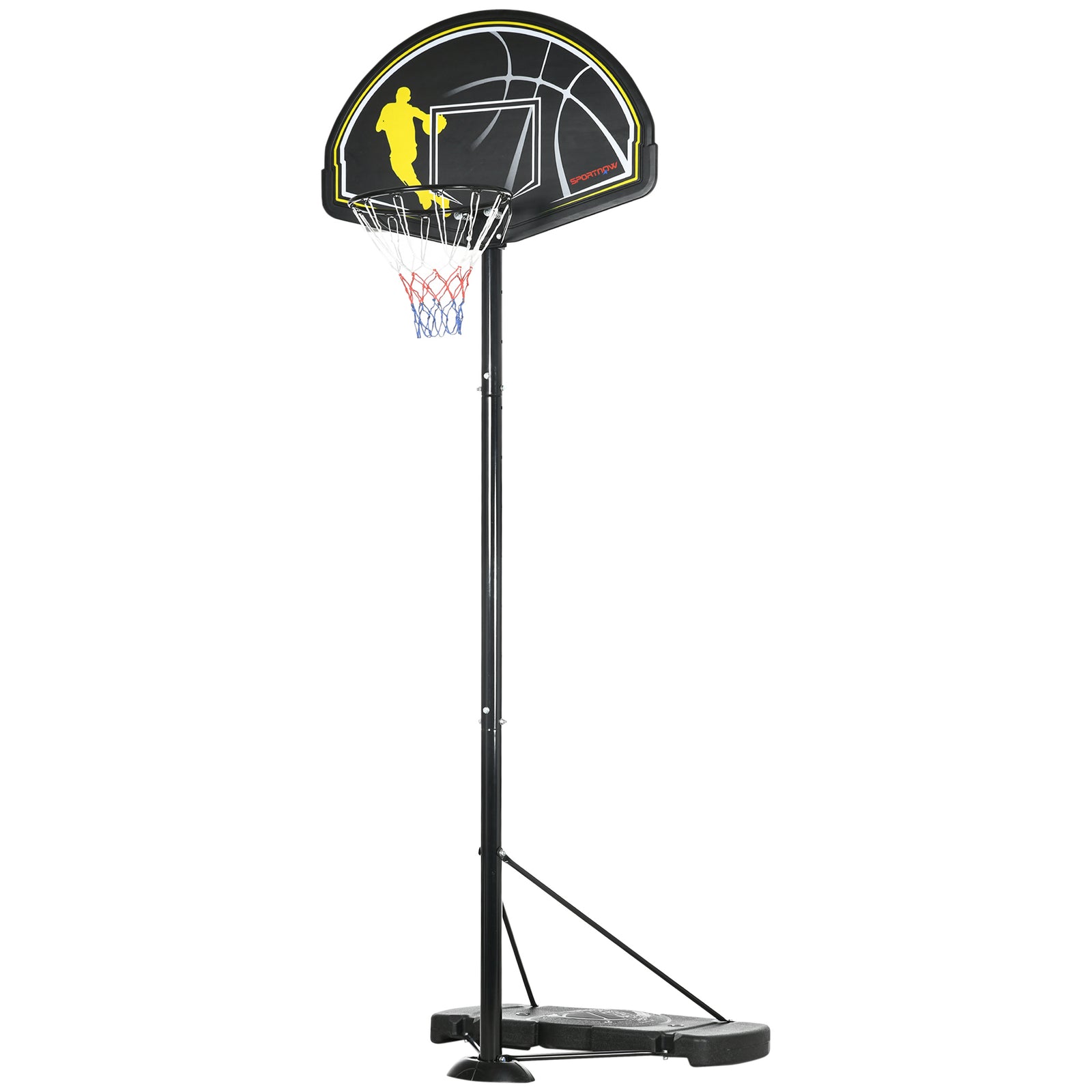 2.3-3m Basketball Hoop And Stand | Black