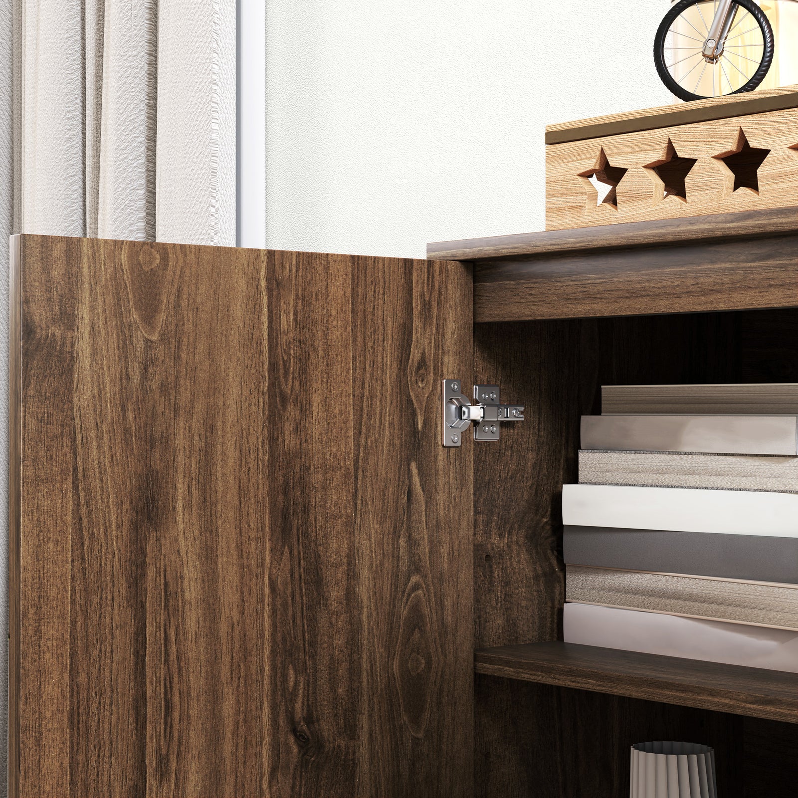 Sideboard Storage Cabinet With Luxurious Steel Lines Legs