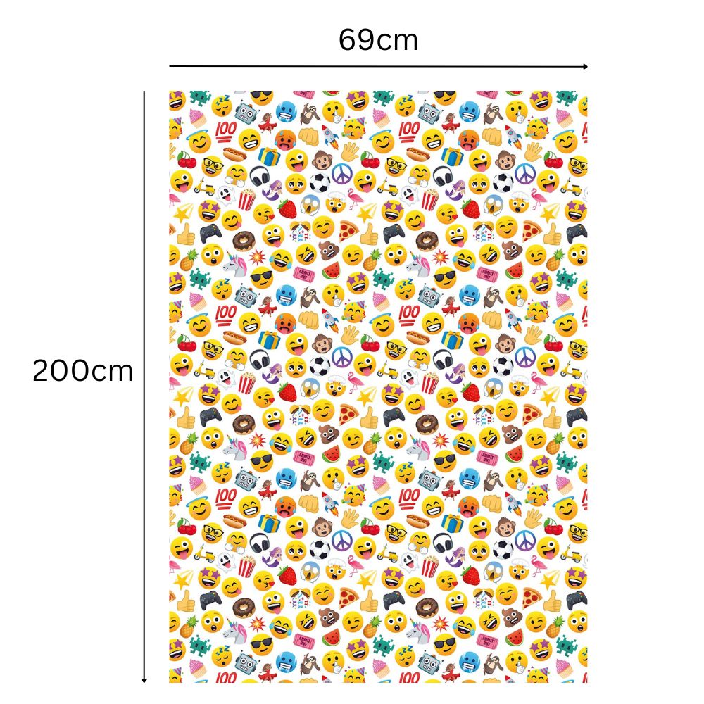 Emoji 2m Roll Wrapping Paper