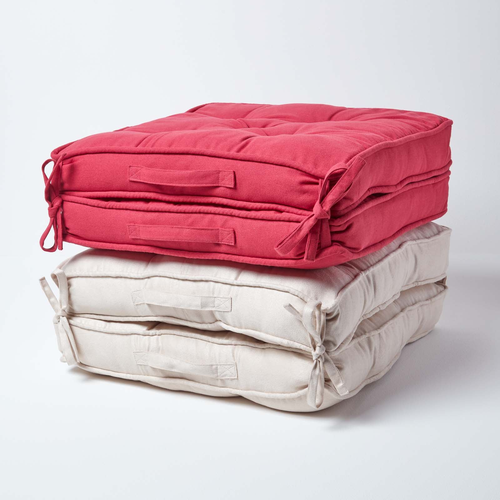 Travel Support Booster Cushion | 50cm x 50cm | Cream