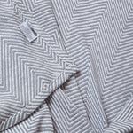 Cotton Halden Chevron Grey Throw | 225cm x 255cm | Grey