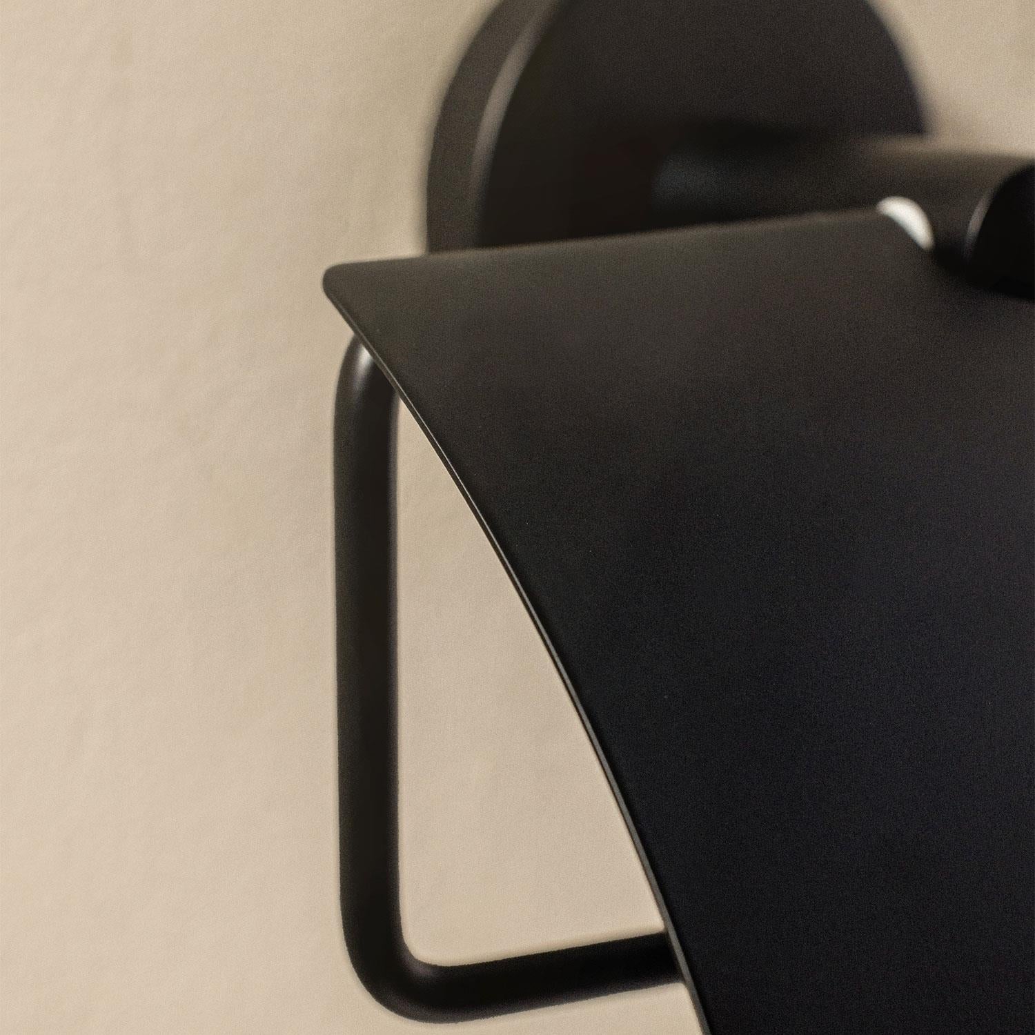 Toilet Roll Holder With Cover, Chrome, Hidden Fixings, Start Collection