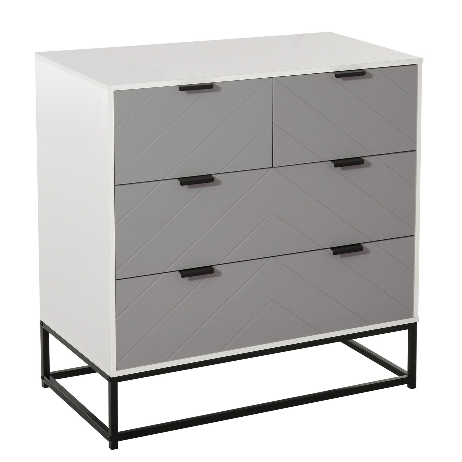 Modern Chest Of 4 Drawers Sideboard Dresser Bedroom