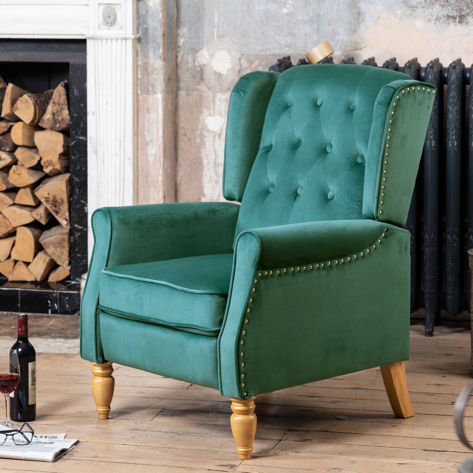 Annapoli Recliner Armchair | Green