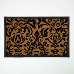 HOMESCAPES Black Rubber Surround For Doormats, 50 X 81 Cm