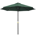 3m Garden Parasol With 8 Ribs Umbrella Sun Shade | Green