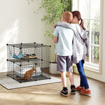 Indoor Cat Cage With Diy Customisable Design | 70cm | Black