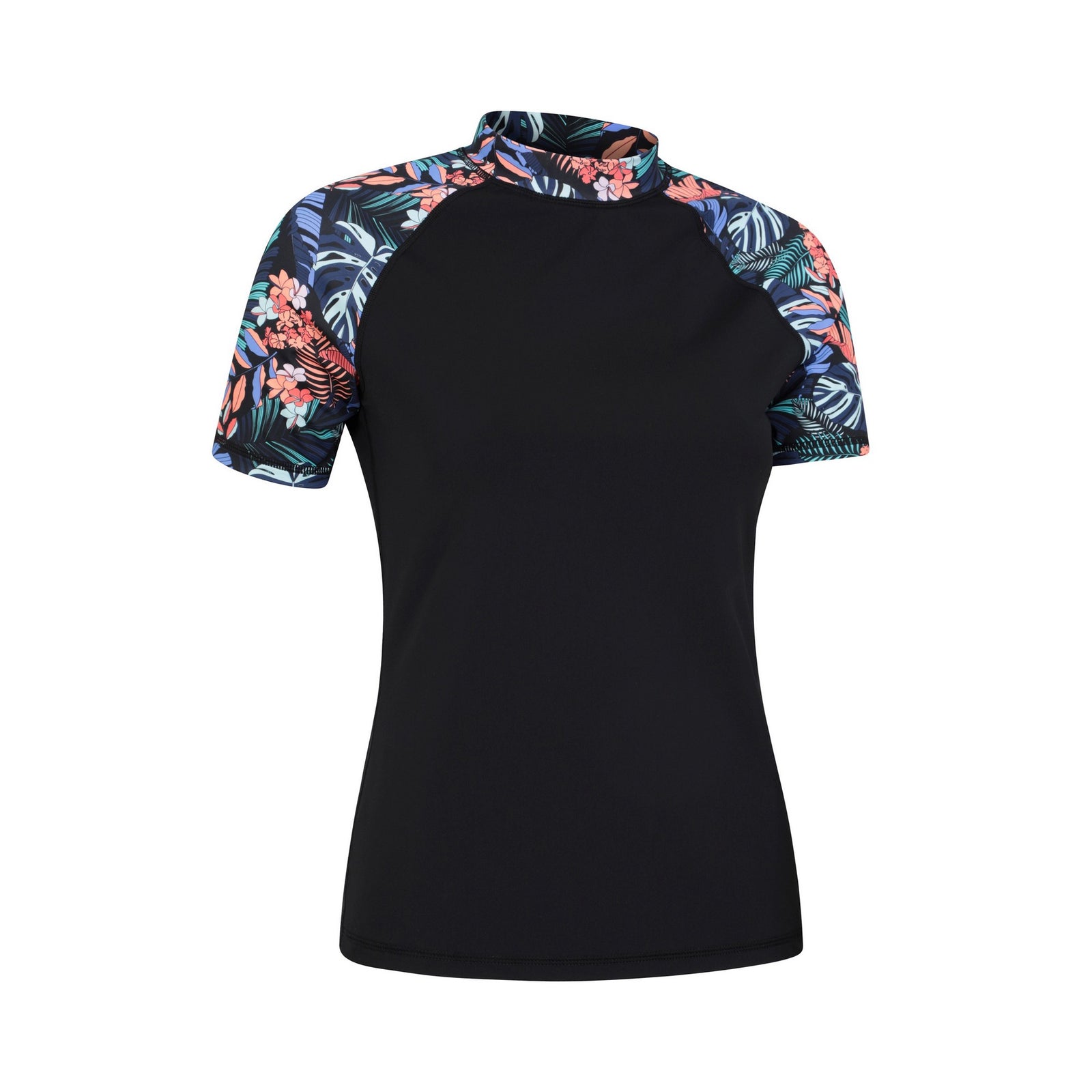 Womens/ladies Patterned Rash Top | 12 UK | Black