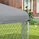 Outdoor Dog Kennel W/ Uv Roof For Large Dogs