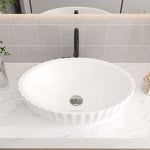 Artistic Oval Bathroom Vessel Vanity Sink