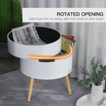 Side Coffee Table, Detachable Tray