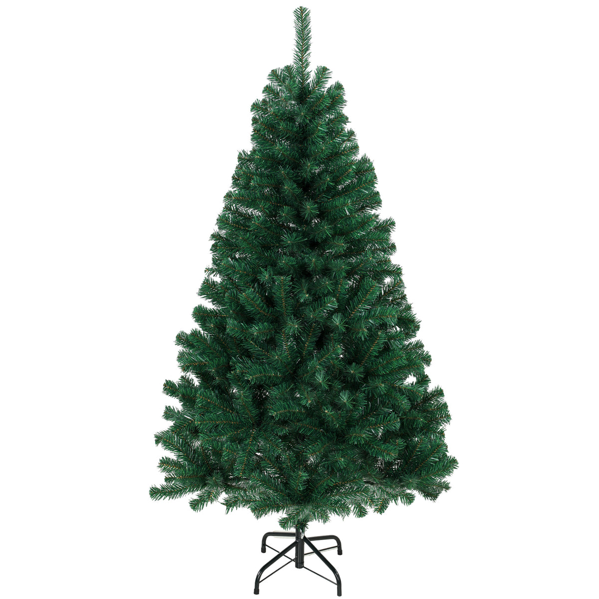 HOMCOM Artificial Christmas Tree With Hinged Design, 150cm Fir Tree