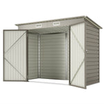 8 X 4ft Metal Garden Shed With Lockable Door, Vent & Padlock