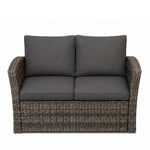 Wilmslow 4-seater Rattan Sofa Lounge Set For Outdoor Comfort | Grey