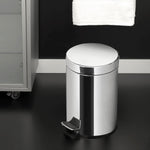 Bathroom Or Kitchen Bin 12l Silver Anti-corrosion Architect S+ Collection