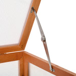 Mini Wood Greenhouse Cold Frame Plant Box (3 Types) | Yellow