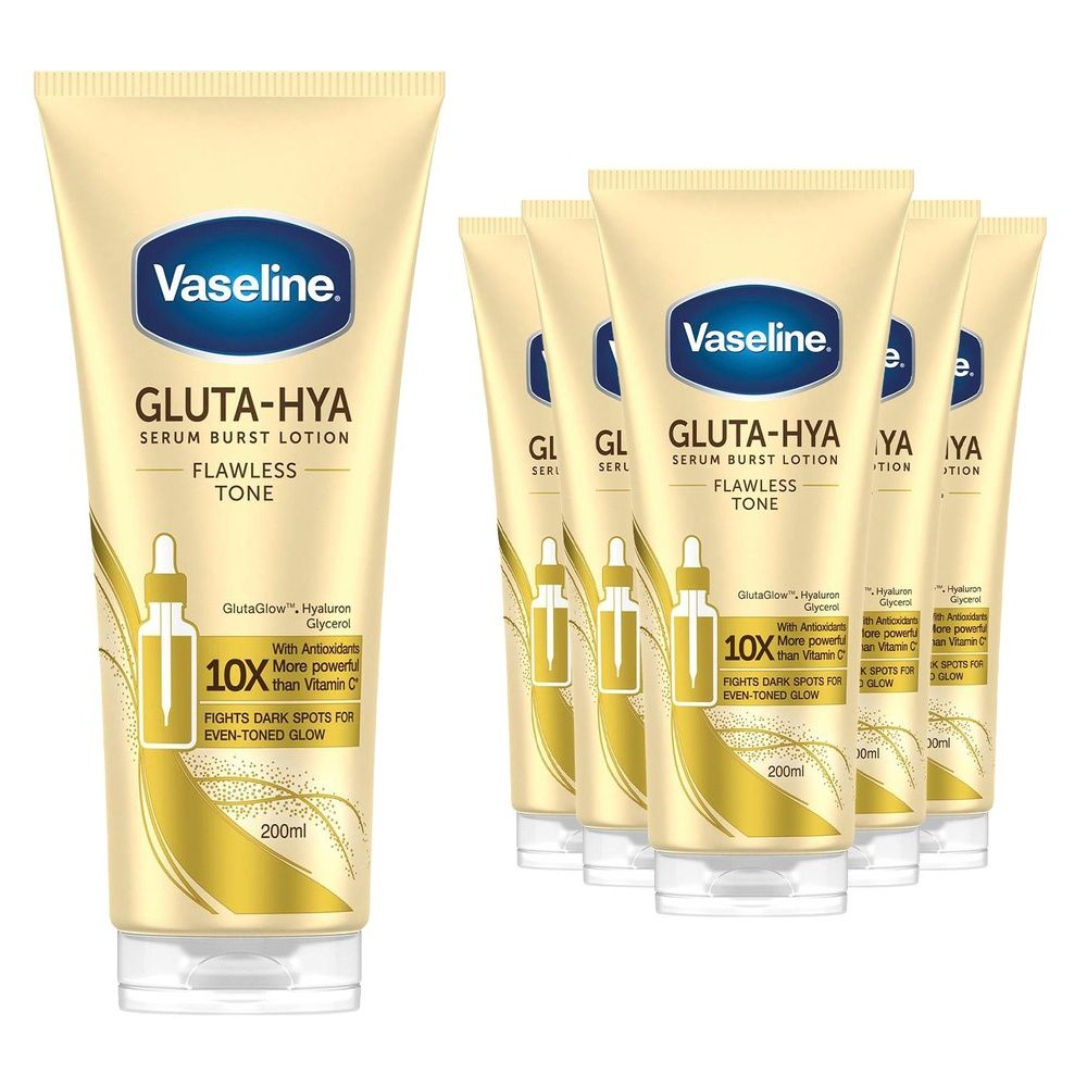 Gluta-hya Flawless Tone Serum Burst Body Lotion 200ml | Set-of-6