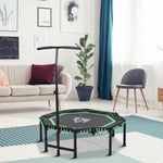 Foldable Trampoline W/ Adjust Handle, Max Load 150 Kg | Green