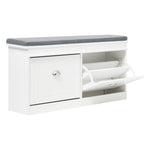 Flip Down Shoe Bench Cabinet