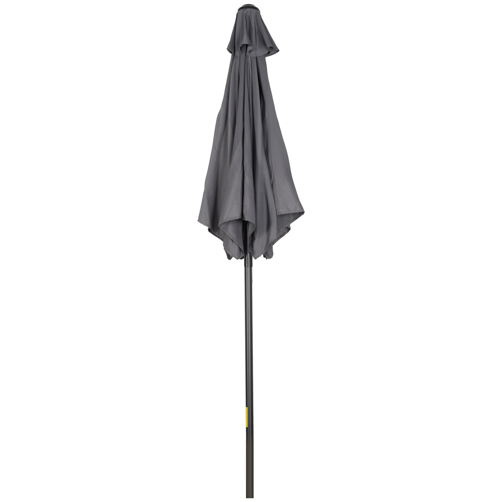 2m Parasol Patio Umbrella With 6 Ribs | Dark Gray