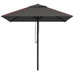 Outdoor Parasol W/ Vent And Piping | Charcoal Gray