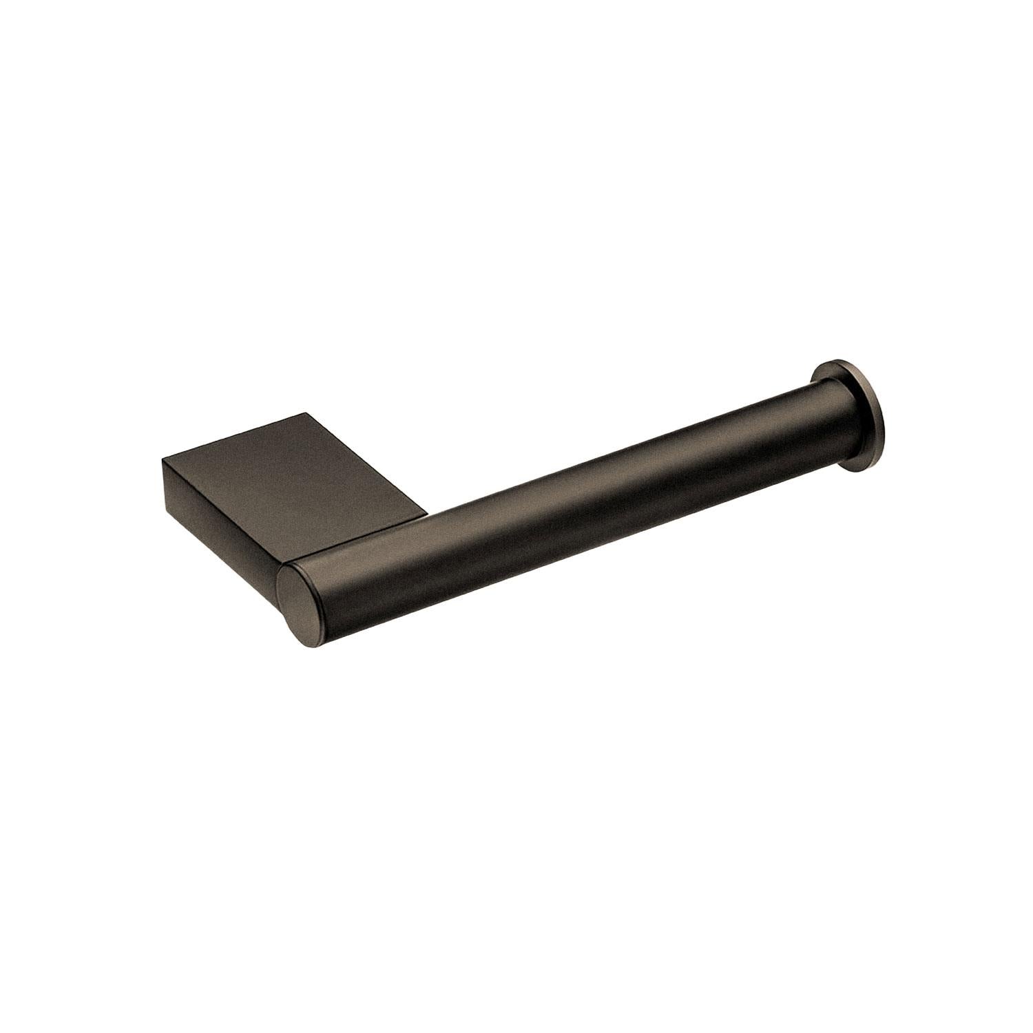 Toilet Roll Holder, Black Matt, Wall-mounted, 8,5 Cm. Collection Bwc