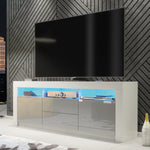 Shine Tv Unit 160cm With Led Lights | Grey