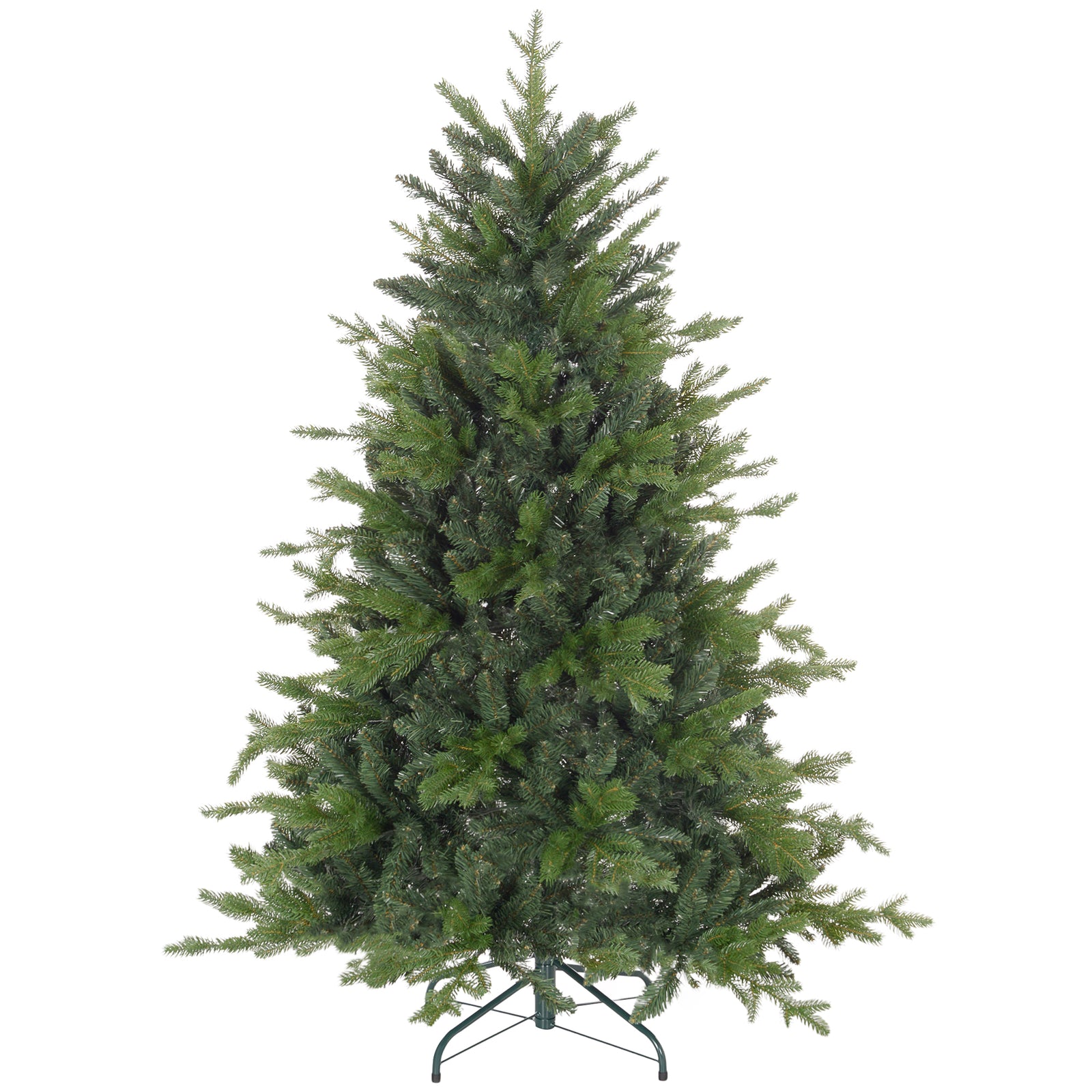 5/6/7ft Christmas Tree, Metal Base, Hinged | 5ft | Green