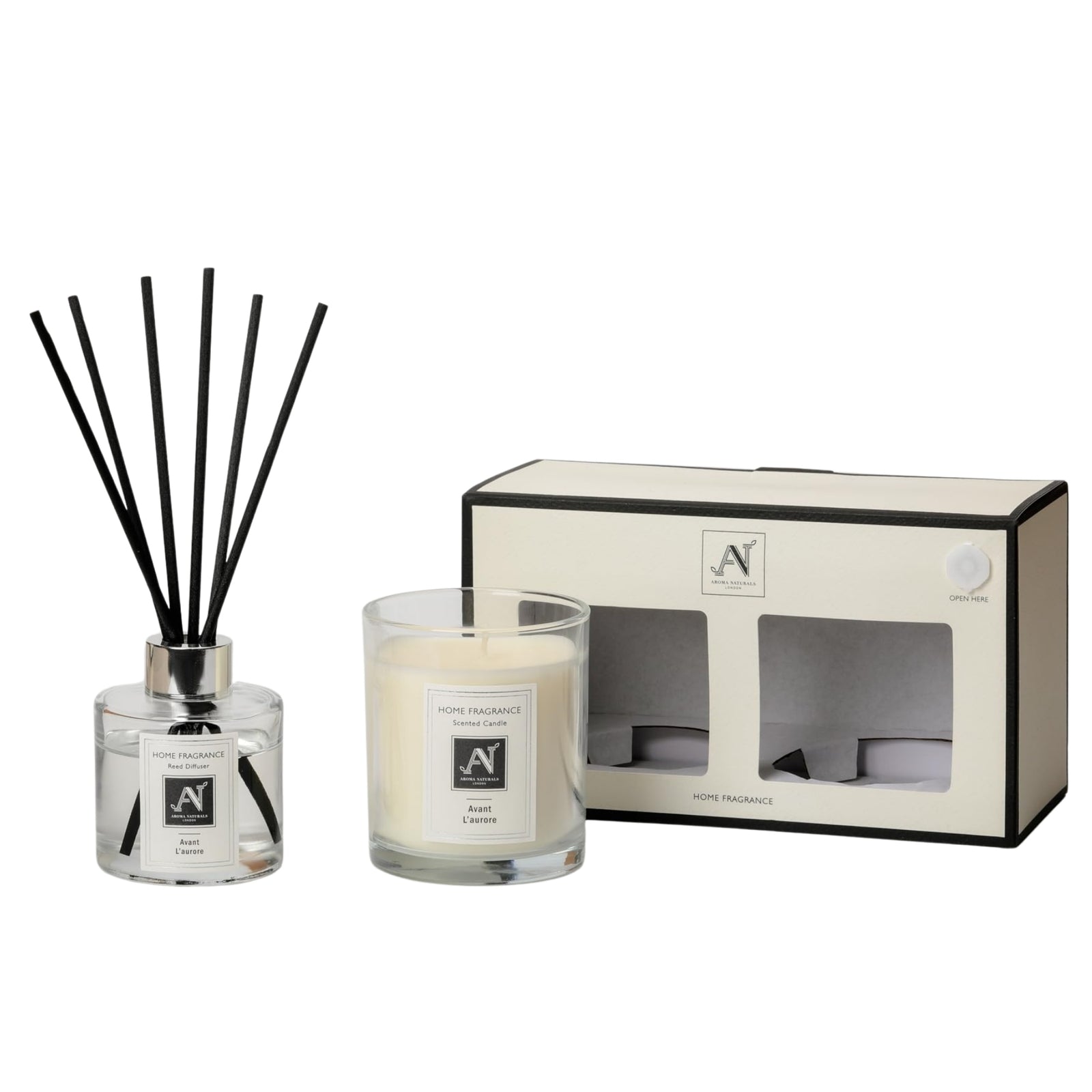 Minimalist Luxe Candle & Reed Diffuser Gift Set Avant L’aurore Scent