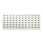 Non-slip Pvc Duckboard Shower Mat - 61cm X 25cm | White