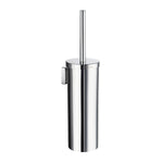 Toilet Brush And Container With Square Wall Mount Plate | Polished Chrome