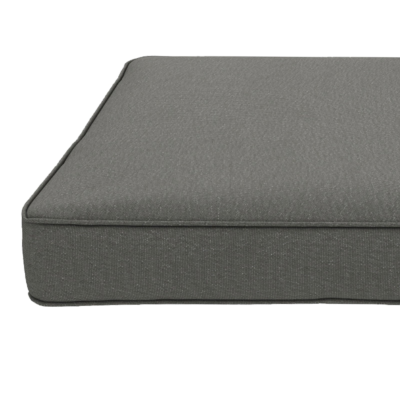 Set Of 4 Outdoor Seat Cushion With Ties, For Patio Furniture | Charcoal Gray
