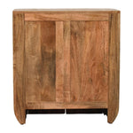 Handcrafted Solid Wood Cabinet – Golden Teak Finish