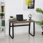 Industrial Writing Desk, Metal Legs, Home Office