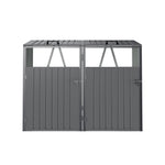 Breeins 5x4 Ft Metal Double Bin Storage Shed