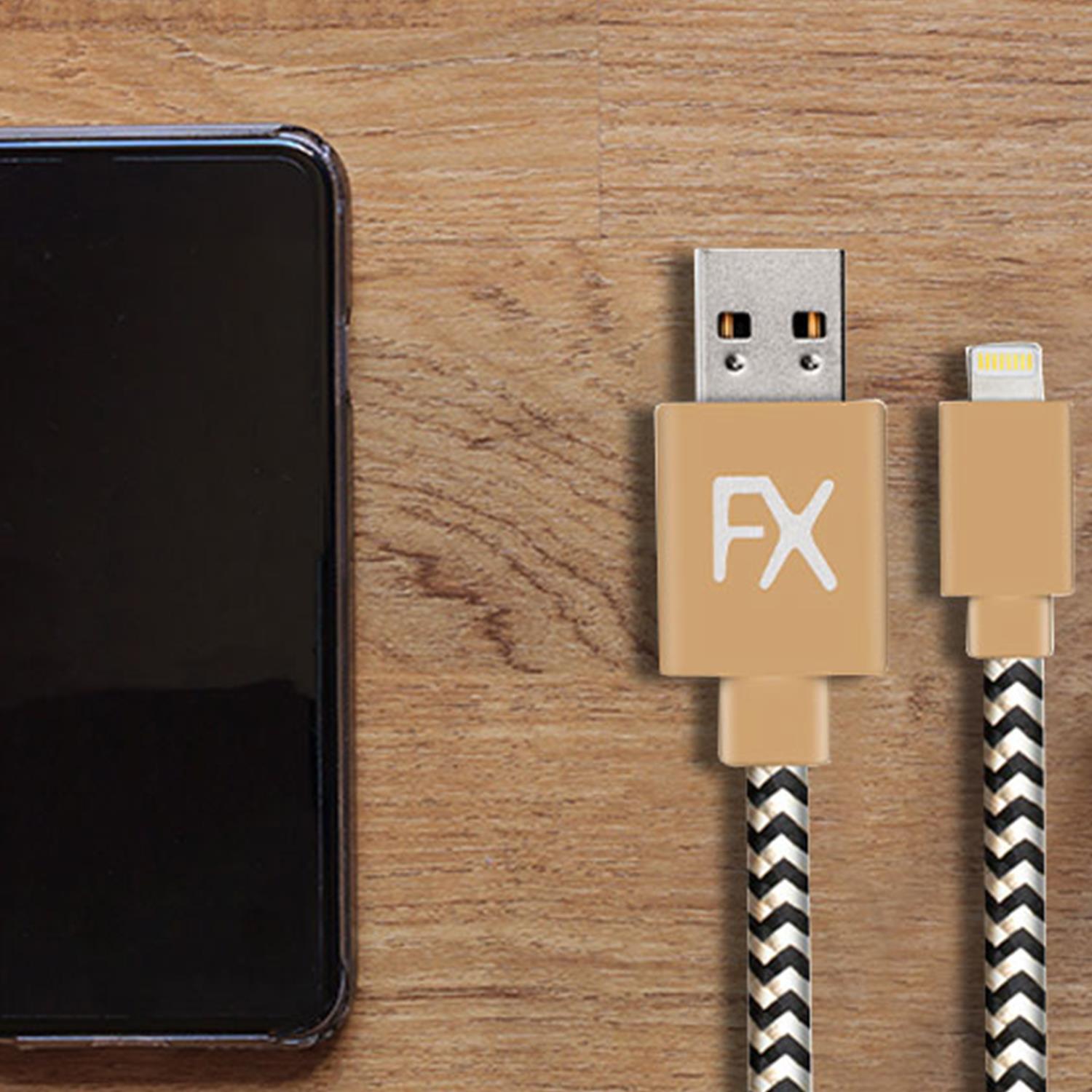 Nylon Usb Tiger Phone Charging Wire Braided Cable, 3 Meter | Yellow