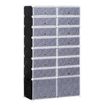 Large 16-cube Diy Shoes Rack Portable Interlocking Plastic