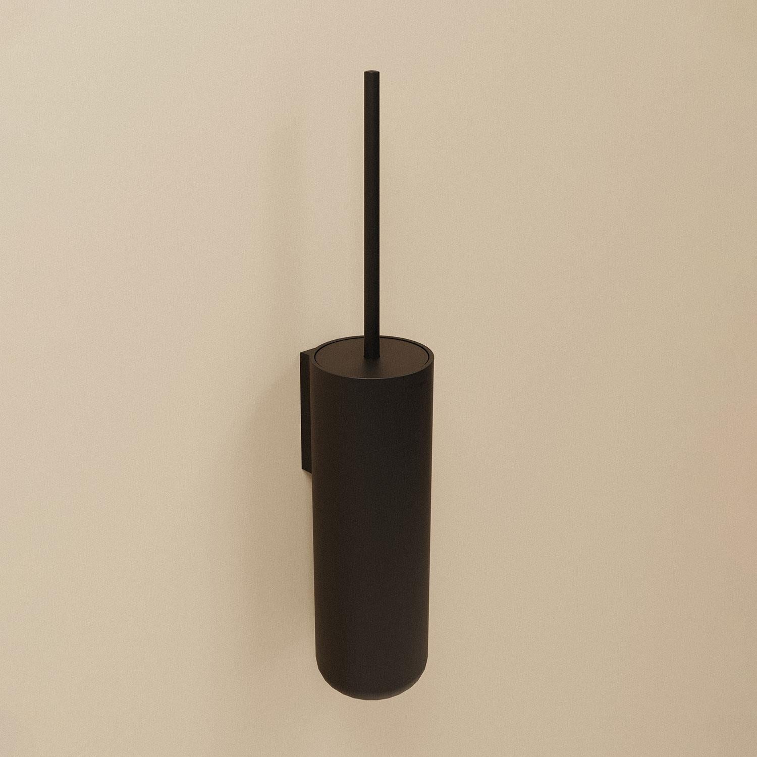 Toilet Brush, Screw-in Or Self-adhesive, Matt Black, Next Collection