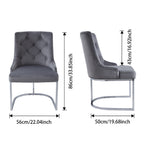 Omfortable Upholstered Dining Chair With Sponge Filling Soft Padded Seat And Back