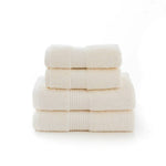 Bliss Pima Supersoft Ultra Absorbent Cotton Towels | Face Cloth (x4) | Cream