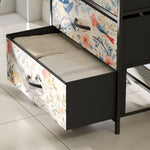 HOMCOM 4-drawer Chest Of Drawers, Fabric Dresser With Open Shelf