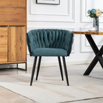 Aneta Fabric Accent Chairs - Set Of 2 | Teal