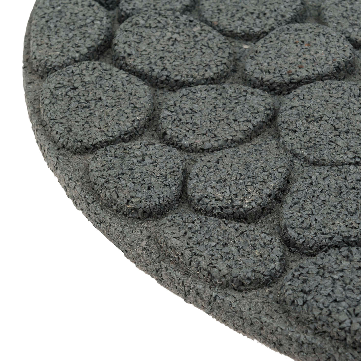 Rubber Garden Stepping Stones - River Rock | Set of 4 | Grey