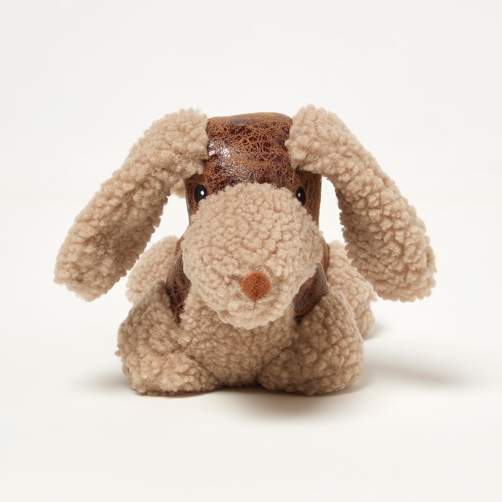 HOMESCAPES Luxury Sausage Dog Door Stop - Cream