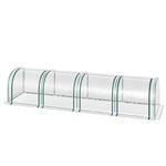 Green Tunnel Greenhouse With Zipped Doors