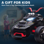 12v Kids Electric Ride On Car, Battery Powered Ride On Atv | Black