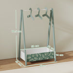 AIYAPLAY Baby Clothing Rack With Hangers, Shelf, Kids Clothes Rail