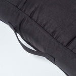 Faux Suede Armchair Booster Cushion | 50cm x 50cm | Black