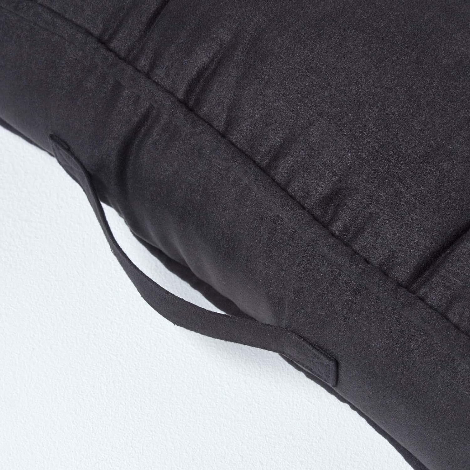 Faux Suede Armchair Booster Cushion | 50cm x 50cm | Black