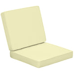 Outdoor Seat And Back Cushion Set Replacement Cushions | Cream